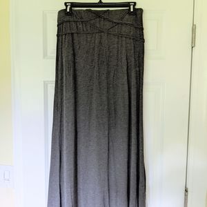 Charcoal maxi skirt